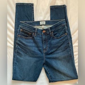 J. Crew Lookout High Waisted Skinny Jeans